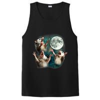 Three Possum Moon | 3 Opossum Funny Weird Cursed Meme PosiCharge Competitor Tank