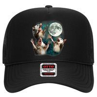 Three Possum Moon | 3 Opossum Funny Weird Cursed Meme Trucker Hat
