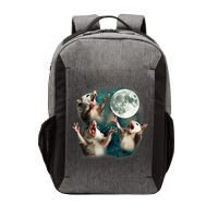 Three Possum Moon | 3 Opossum Funny Weird Cursed Meme Vector Backpack