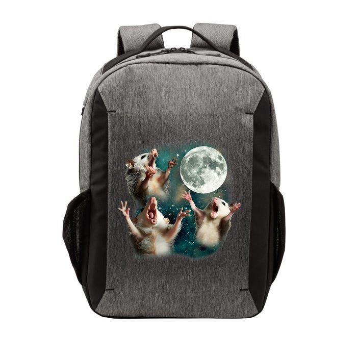 Three Possum Moon | 3 Opossum Funny Weird Cursed Meme Vector Backpack