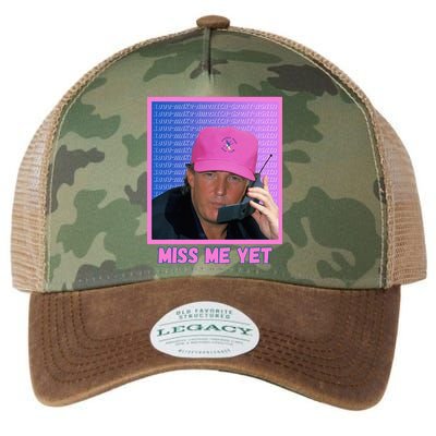 Trump Pink Miss Me Yet Trump 2024 President 2024 Legacy Tie Dye Trucker Hat