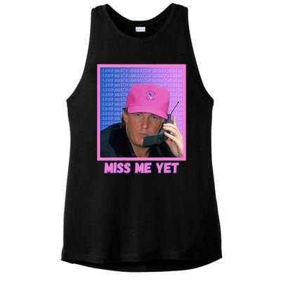 Trump Pink Miss Me Yet Trump 2024 President 2024 Ladies PosiCharge Tri-Blend Wicking Tank