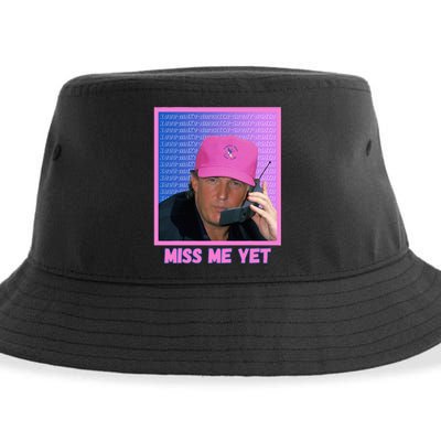 Trump Pink Miss Me Yet Trump 2024 President 2024 Sustainable Bucket Hat