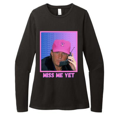 Trump Pink Miss Me Yet Trump 2024 President 2024 Womens CVC Long Sleeve Shirt