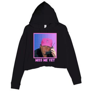 Trump Pink Miss Me Yet Trump 2024 President 2024 Crop Fleece Hoodie