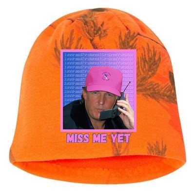 Trump Pink Miss Me Yet Trump 2024 President 2024 Kati - Camo Knit Beanie