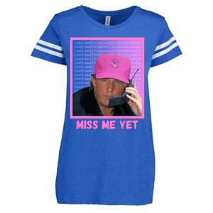 Trump Pink Miss Me Yet Trump 2024 President 2024 Enza Ladies Jersey Football T-Shirt