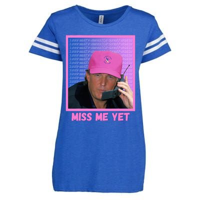 Trump Pink Miss Me Yet Trump 2024 President 2024 Enza Ladies Jersey Football T-Shirt