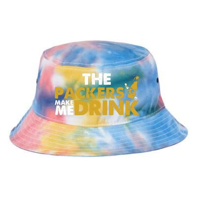 The Packers Make Me Drink Funny Tie Dye Newport Bucket Hat