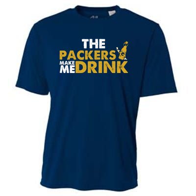 The Packers Make Me Drink Funny Cooling Performance Crew T-Shirt