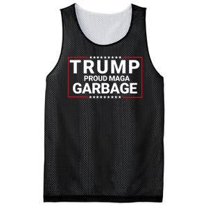 Trump Proud Maga Garbage Trump 2024 Proud To Be Garbage Funny Trump Supporter Mesh Reversible Basketball Jersey Tank