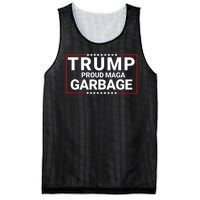 Trump Proud Maga Garbage Trump 2024 Proud To Be Garbage Funny Trump Supporter Mesh Reversible Basketball Jersey Tank