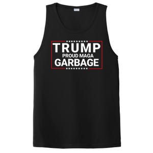 Trump Proud Maga Garbage Trump 2024 Proud To Be Garbage Funny Trump Supporter PosiCharge Competitor Tank