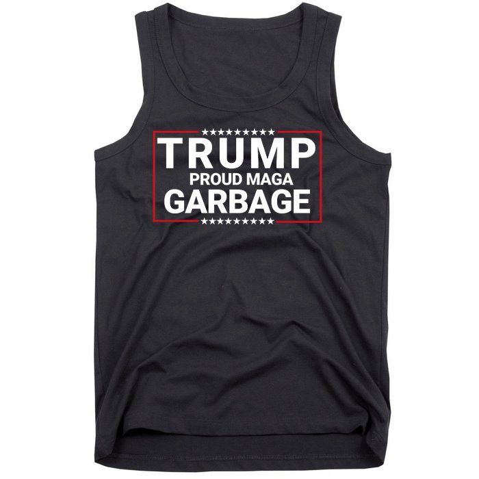 Trump Proud Maga Garbage Trump 2024 Proud To Be Garbage Funny Trump Supporter Tank Top