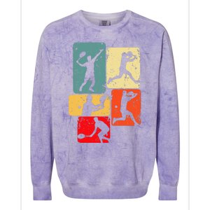 Tennis Player Men Colorblast Crewneck Sweatshirt