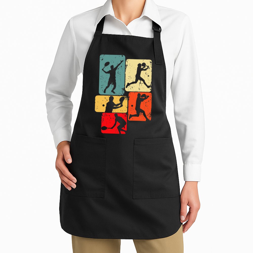 Tennis Player Men Apron