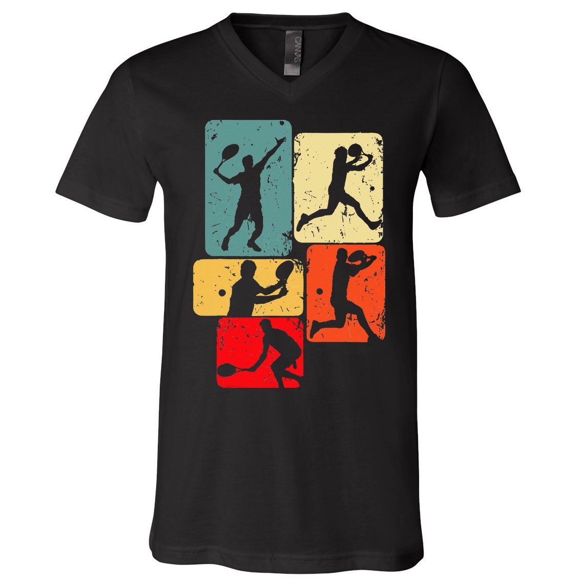 Tennis Player Men V-Neck T-Shirt