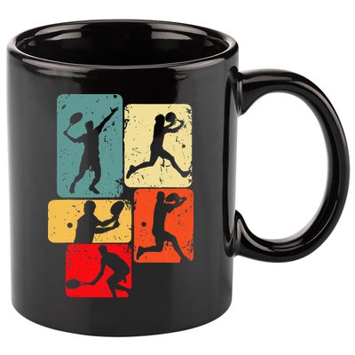 Tennis Player Men 11oz C Handle Ceramic Mug