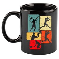Tennis Player Men 11oz C Handle Ceramic Mug