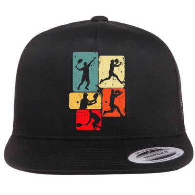 Tennis Player Men Flatbill Hat