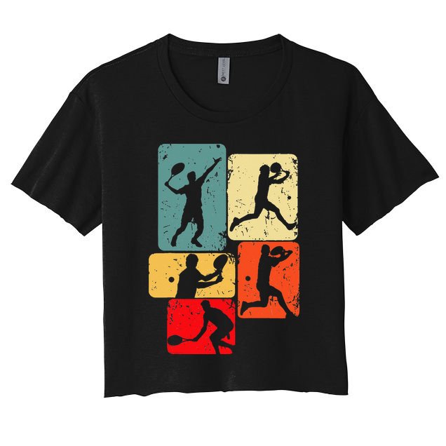 Tennis Player Men Crop Top