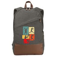 Tennis Player Men Cotton Canvas Backpack