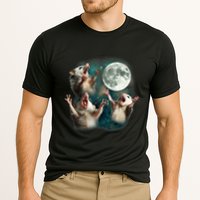 Three Possum Moon 3 Opossum Funny Weird Cursed Meme Performance Shirt