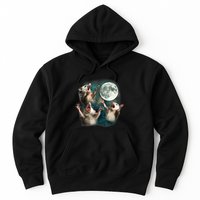 Three Possum Moon 3 Opossum Funny Weird Cursed Meme Hoodie