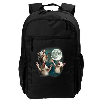 Three Possum Moon 3 Opossum Funny Weird Cursed Meme Backpack