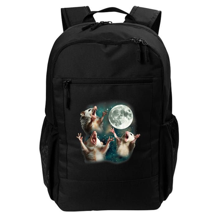 Three Possum Moon 3 Opossum Funny Weird Cursed Meme Backpack