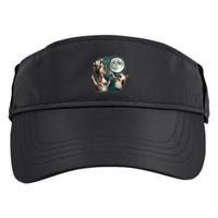 Three Possum Moon 3 Opossum Funny Weird Cursed Meme Adult Drive Performance Visor