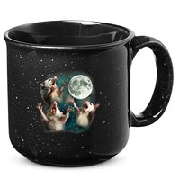 Three Possum Moon 3 Opossum Funny Weird Cursed Meme 15oz Campfire Ceramic Mug