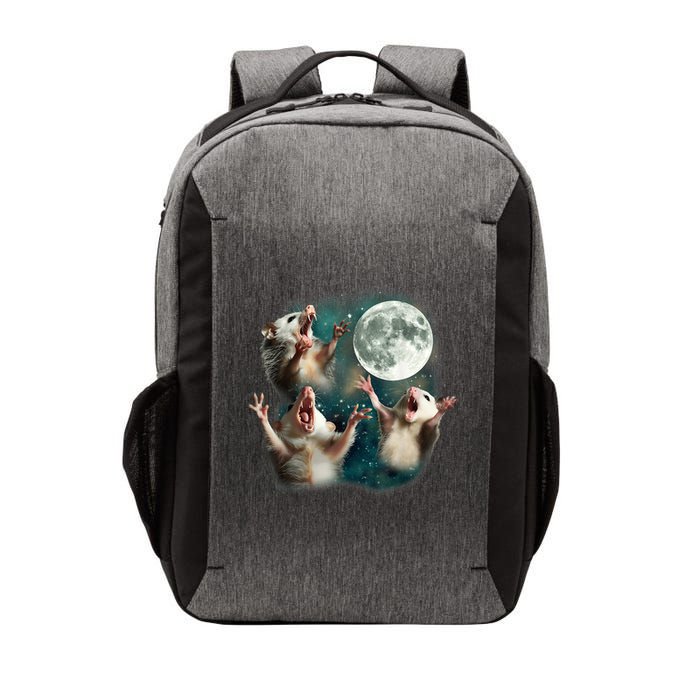 Three Possum Moon 3 Opossum Funny Weird Cursed Meme Vector Backpack