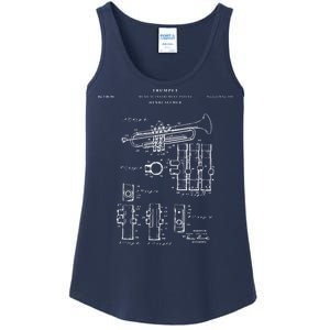 Trumpet Patent Music Ladies Essential Tank