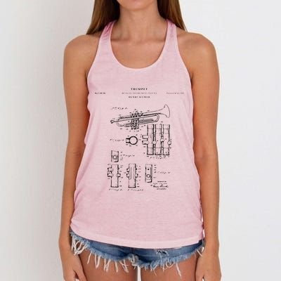 Trumpet Patent Music Women's Knotted Racerback Tank