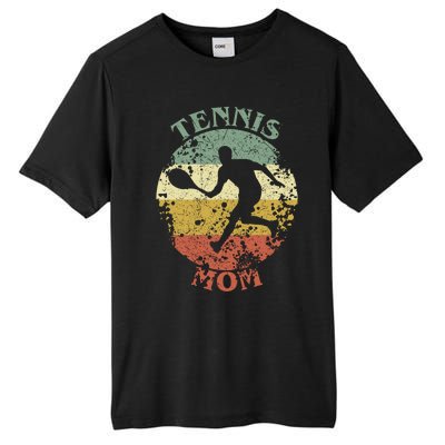 Tennis Player Mom Distressed Vintage Tennis Mama Gift Tall Fusion ChromaSoft Performance T-Shirt