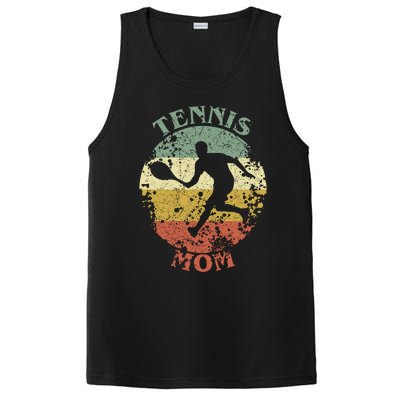 Tennis Player Mom Distressed Vintage Tennis Mama Gift PosiCharge Competitor Tank