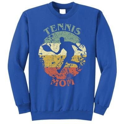 Tennis Player Mom Distressed Vintage Tennis Mama Gift Sweatshirt