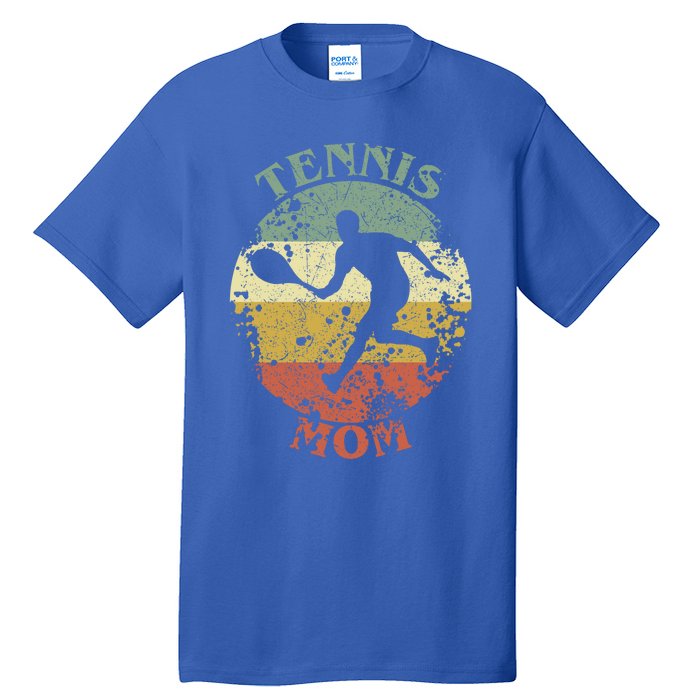 Tennis Player Mom Distressed Vintage Tennis Mama Gift Tall T-Shirt