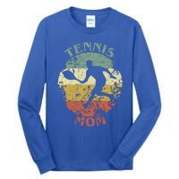 Tennis Player Mom Distressed Vintage Tennis Mama Gift Tall Long Sleeve T-Shirt