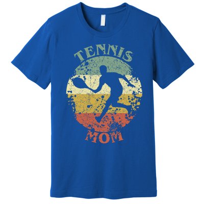 Tennis Player Mom Distressed Vintage Tennis Mama Gift Premium T-Shirt