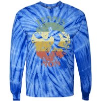 Tennis Player Mom Distressed Vintage Tennis Mama Gift Tie-Dye Long Sleeve Shirt