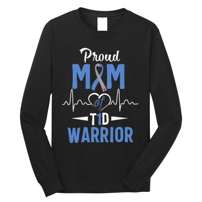 T1D Proud Mom Diabetes Awareness Type 1 Insulin Pancreas Long Sleeve Shirt