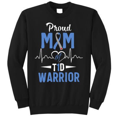 T1D Proud Mom Diabetes Awareness Type 1 Insulin Pancreas Sweatshirt