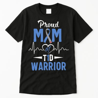 T1D Proud Mom Diabetes Awareness Type 1 Insulin Pancreas Tall T-Shirt