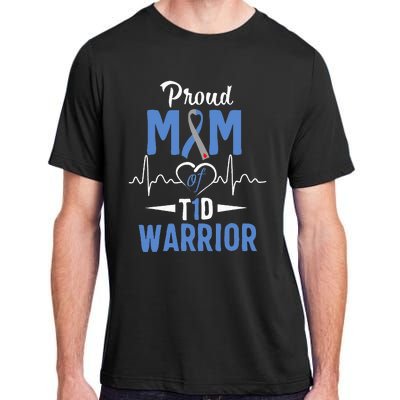 T1D Proud Mom Diabetes Awareness Type 1 Insulin Pancreas Adult ChromaSoft Performance T-Shirt