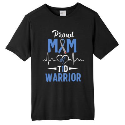 T1D Proud Mom Diabetes Awareness Type 1 Insulin Pancreas Tall Fusion ChromaSoft Performance T-Shirt