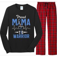 T1D Proud Mama Diabetes Awareness Type 1 Insulin Pancreas Long Sleeve Pajama Set