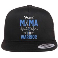 T1D Proud Mama Diabetes Awareness Type 1 Insulin Pancreas Flat Bill Trucker Hat