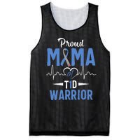 T1D Proud Mama Diabetes Awareness Type 1 Insulin Pancreas Mesh Reversible Basketball Jersey Tank